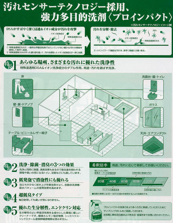 リンレイ Newプロインパクト（強力多目的洗剤）